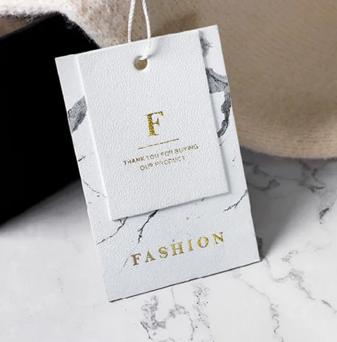 Роскошный картон индивидуальный дизайн печать на одежде бумажная подвеска бирки заказ свадебная бирка с