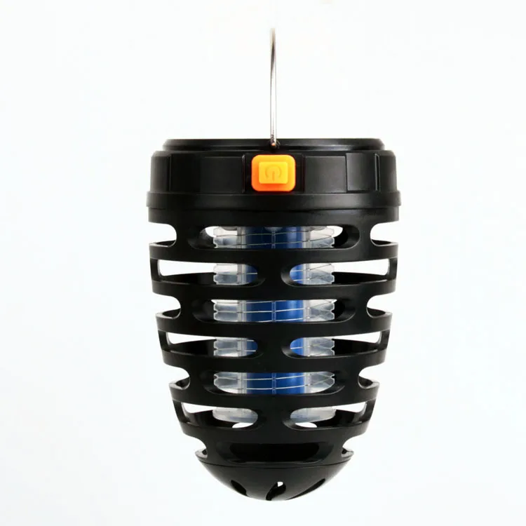 Outdoor Waterproof Solar USB Rechargeable Bug Zapper Electric Powerful Insect Mosquito Killer Gareden Hook Camping Lamp Light