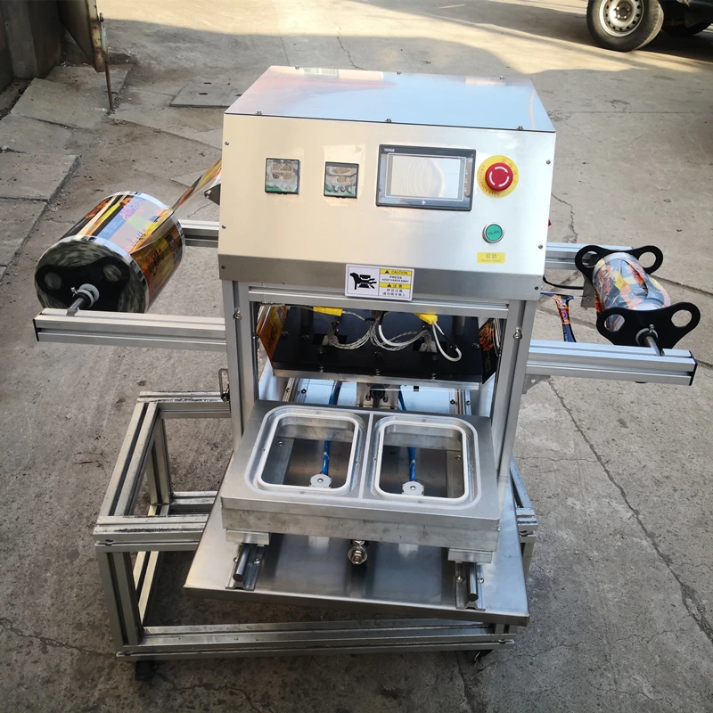 Food Vegetable Fruit Sandwich Container Sealing Machine for Fish Meat ...