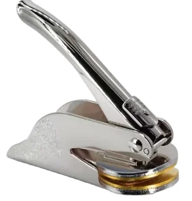 Настольный тисненый стикер Бумажный Сертификат печать личный логотип металлическая ручка тиснение штамп для тиснения