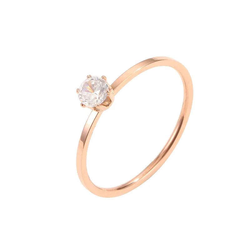 single set diamond ring