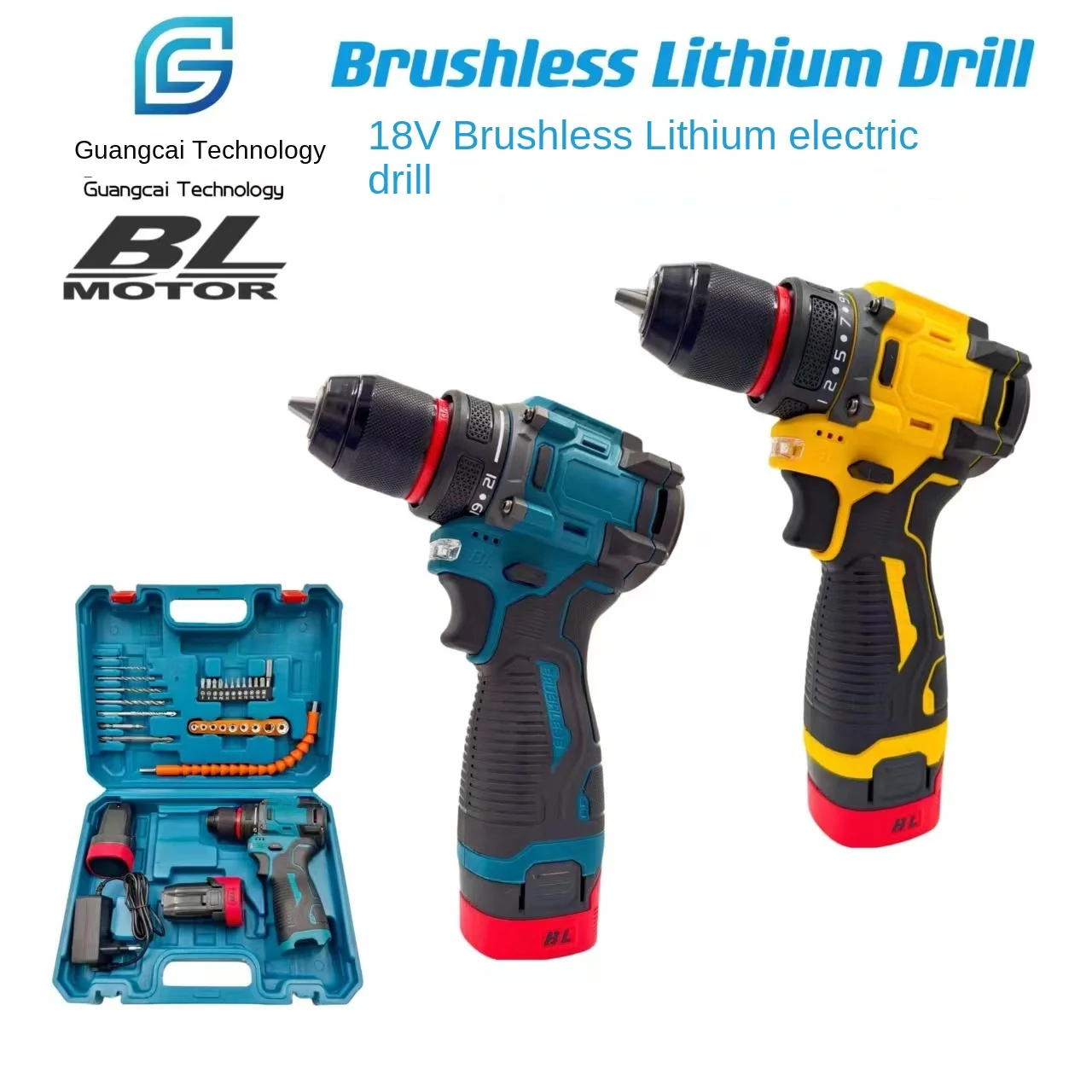 Alibaba.com: 18V brushless cordless drill and impact driver combo set ...