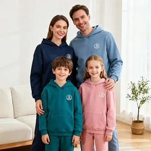 Factory Price International Styles Family Matching Children Premium Cotton Blend comfort Lounge Sweatshirt Pullover Hoodie