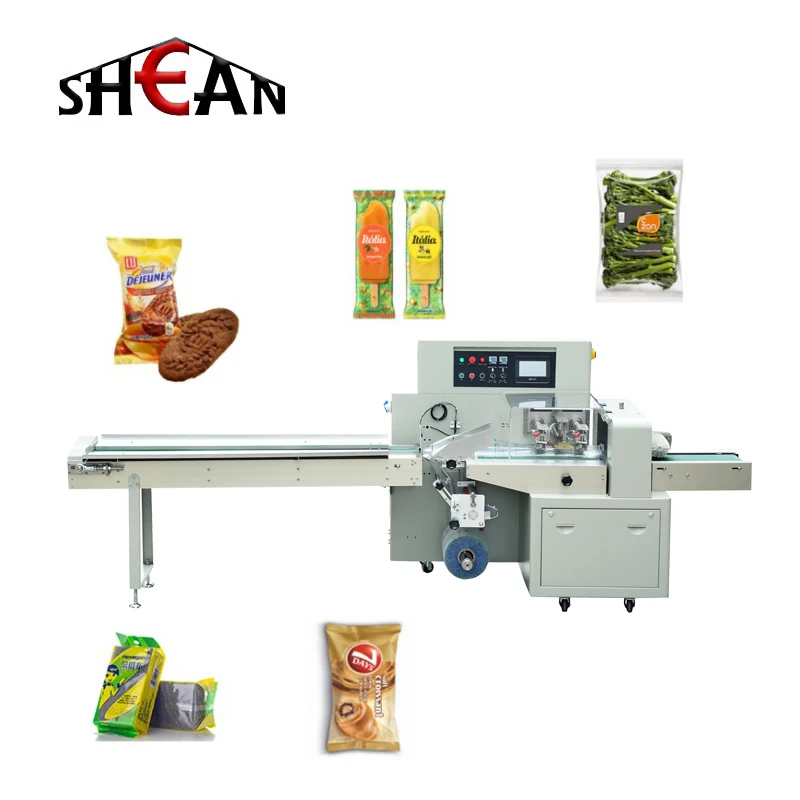 Automatic Horizontal Vegetable Flow Wrapping Machine Packing Machine