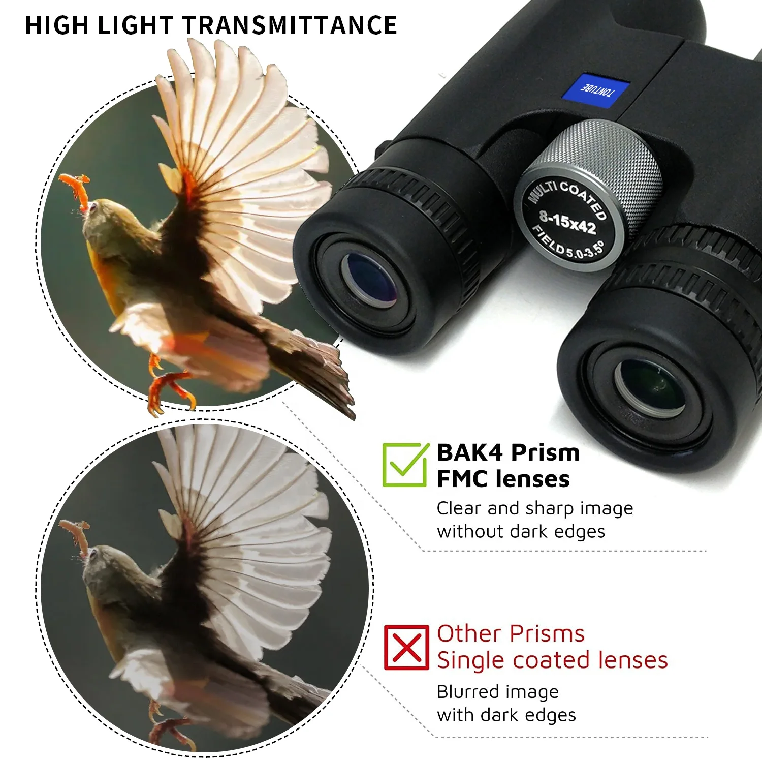 Zoom 10-30x50 Binoculars For Bird Watching Stargazing, Oem