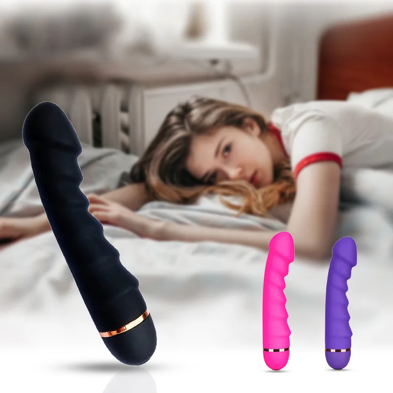 Multi Frequency Small Mini Strapless Funny Vibrating Dildo Vibrator G Spot Av Wand Massage Purple Dildo Vibrator for Anal