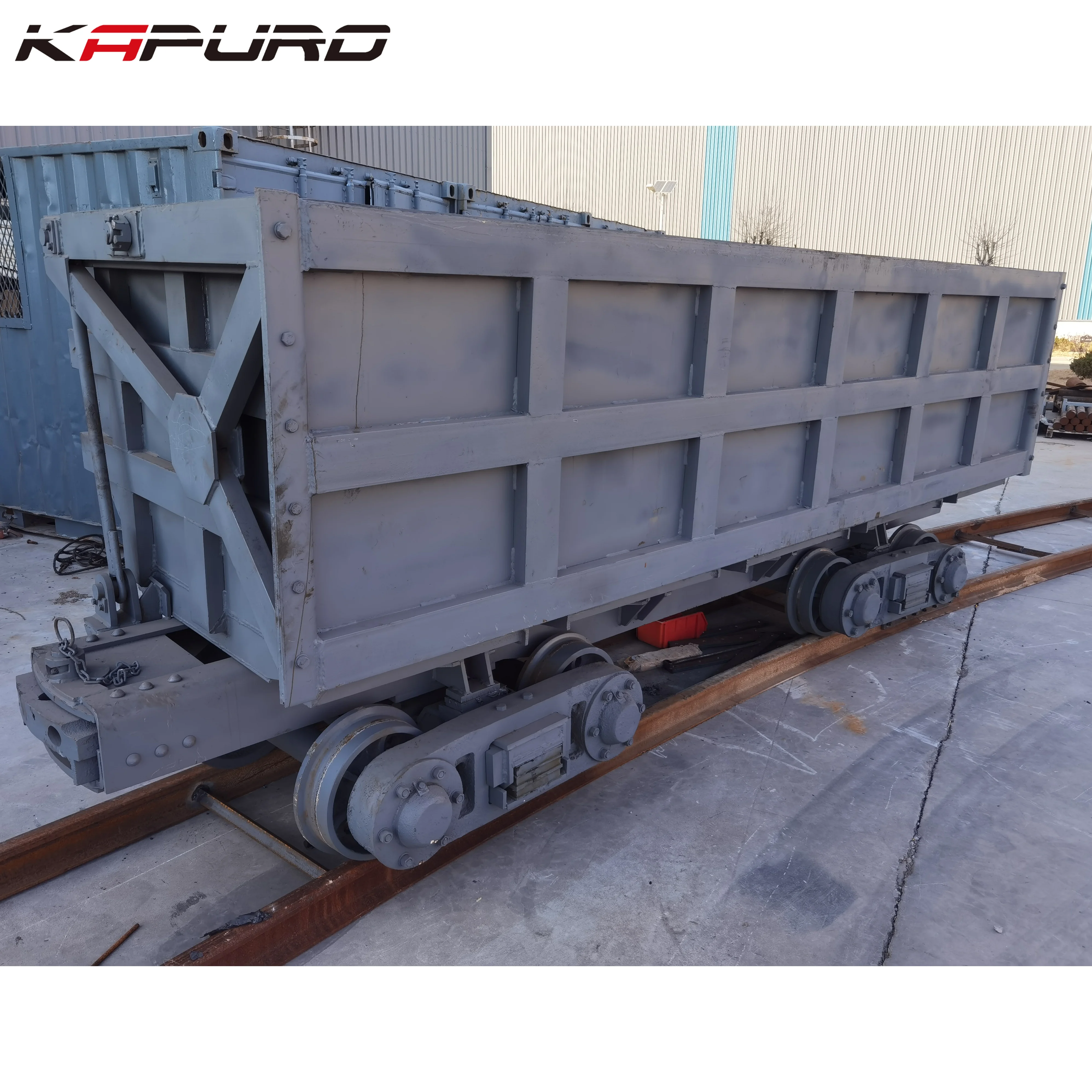 product high quality 6cbm single side dump mining wagon new condition side dumping mine cart with core bearing component-12