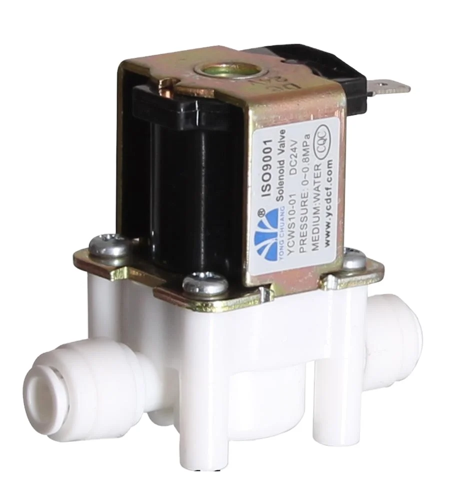 Yongchuang YCWS10-01-22 24V Plastic Water Normally Open 5 bar Solenoid Valve for Ro System