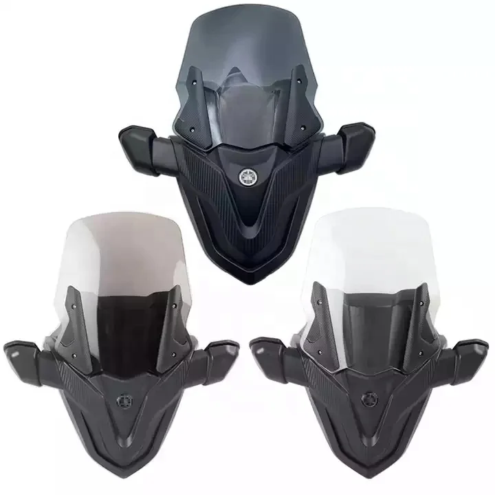 Windscreen Windshield with Front Mask Panel Rear View Mirror Accessories for Yamaha NMAX 125 155 2021 2022