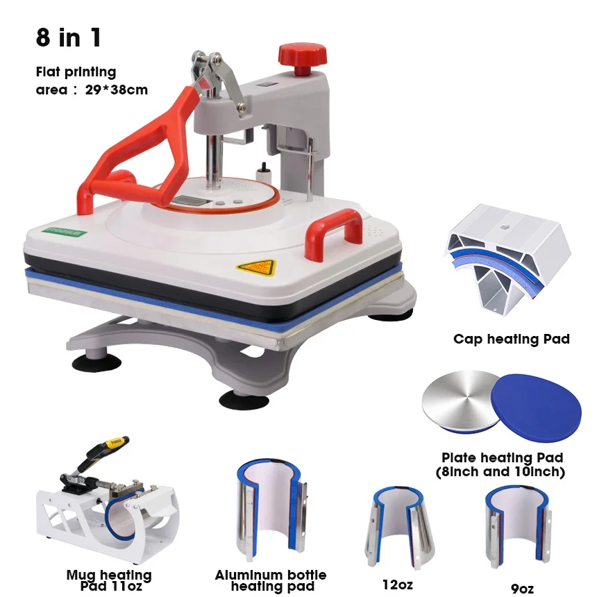 freesub p8001x split combo heat press