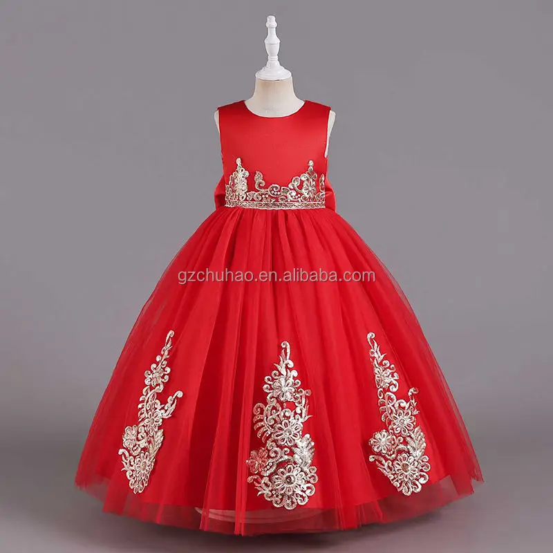 European Style Children Clothing Girl Wedding Dress Kids Lovely ...