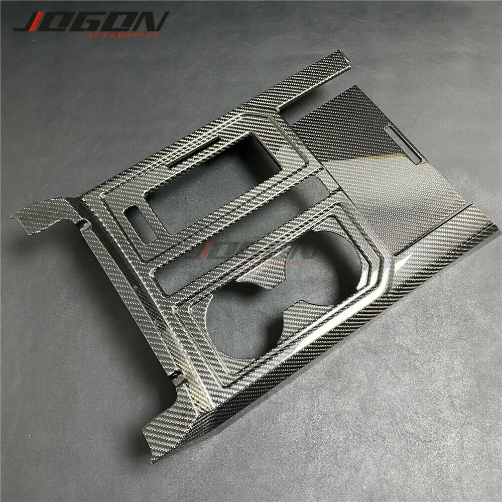 F150 Center Console Cup Holder Carbon Fiber Gear Shift Panel & Cup Holder Cover For Ford F150 2015-2020 2015 F 150 Interior - Foto 11