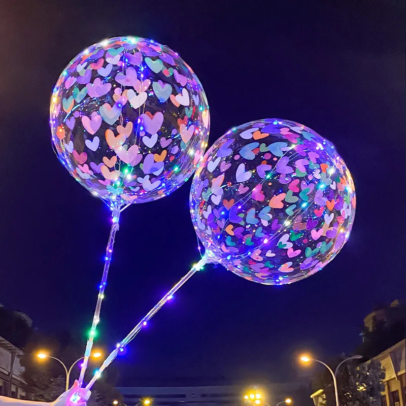 led-balloon-with-sticks-luminous-transparent-bobo-ballons-wedding