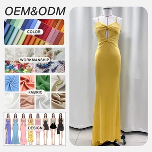 Women Summer Clothing Manufacturers Hollow Out Bodycon Vacation Y2K Dress Outfits Sleeveless Sexy Party Club Women Maxi Dress