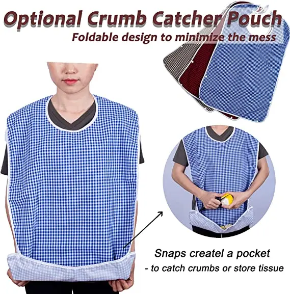 Adult Bibs For Adults Men Women Eating Cloth For Elderly Seniors And
