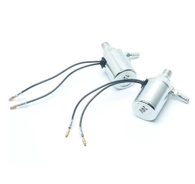 12v/24v Chrome Cooper Electric Air Horn Solenoid Valve Horn Switch For