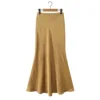 gold midi skirt