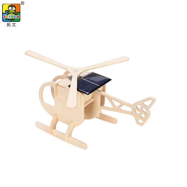 Aircraft Woodcraft Construction Kit 3D DIY Assembly  Jigsaw Puzzle Handmade Educational Woodcraft Set Model Kit Toy for Kids