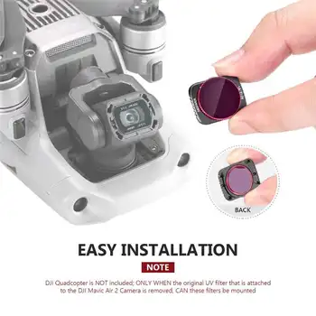 Neewer Camera Lens Filter Neutral Density/Polarizing 2 in 1 Filter Compatible with DJI Mavic Air 2 Lens, Multi-Coated Filters detail image