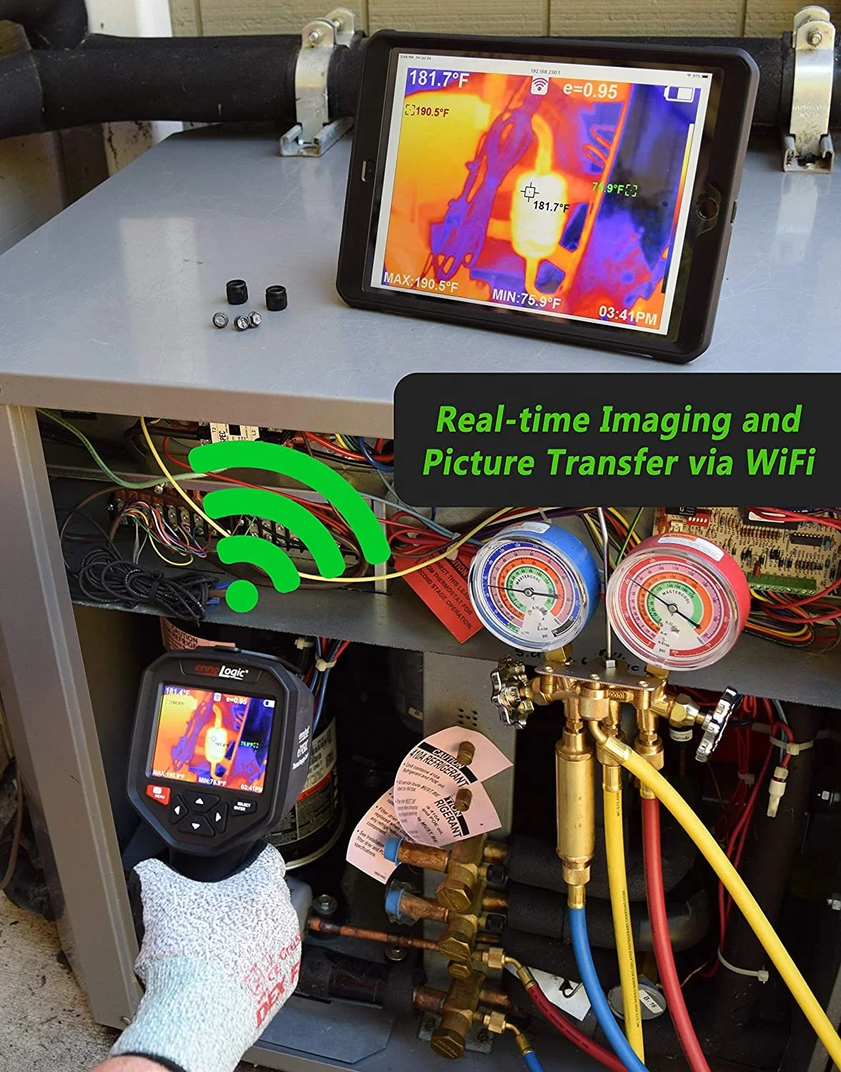 HTI H8 High Speed Thermographic Camera Handheld Thermal Imaging Infrared Camera with 384x288 Sensor