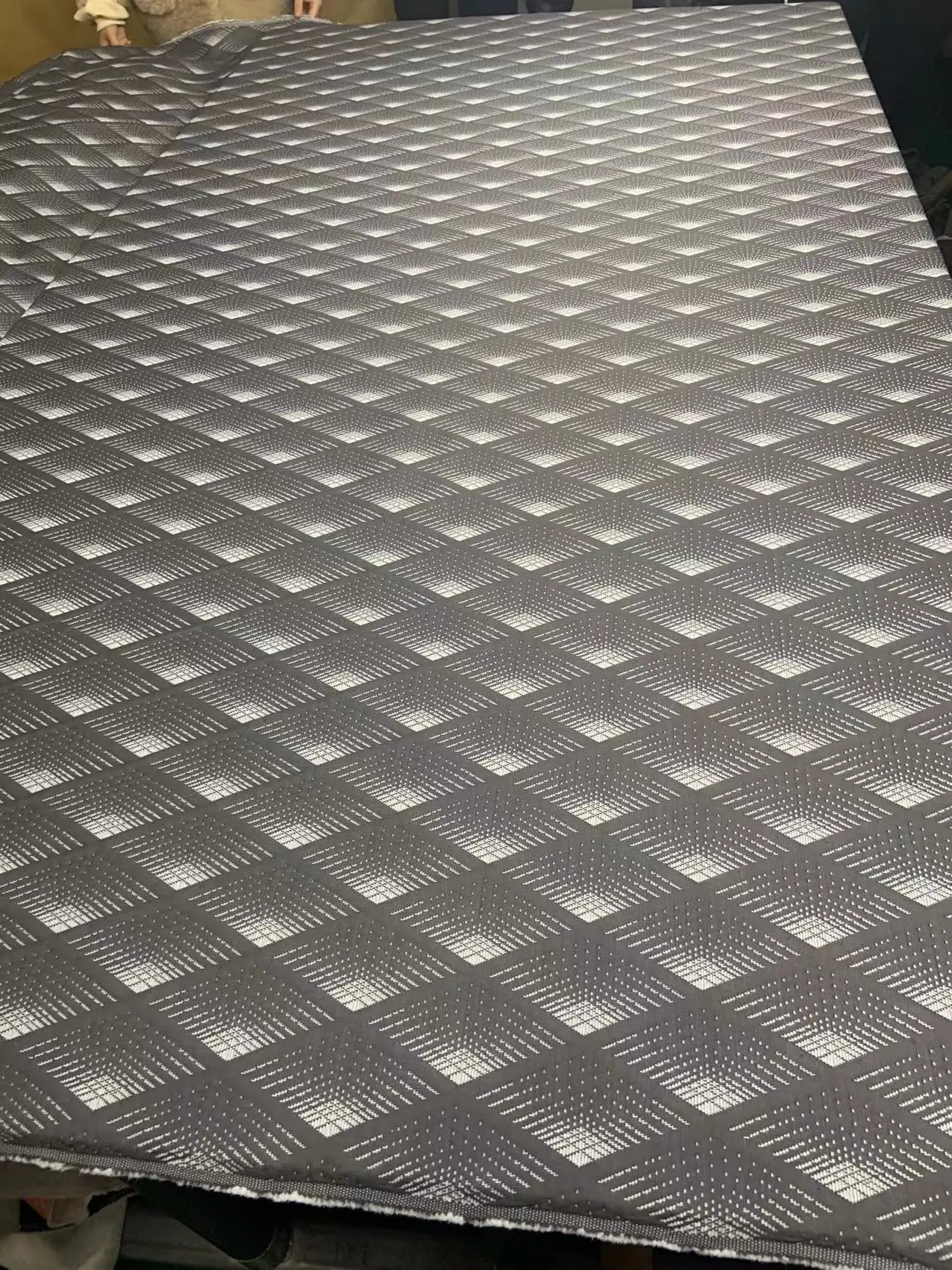 sell poular dark color knit mattress fabric