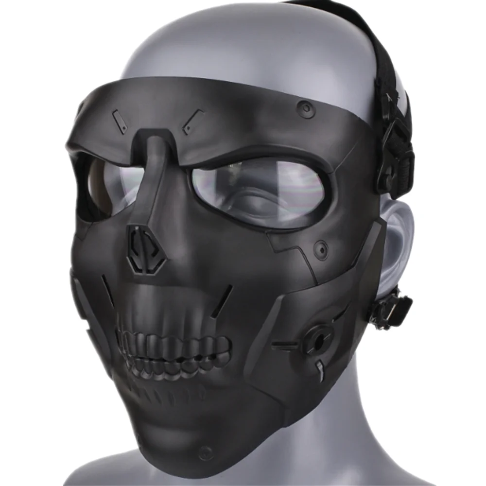 Tactical Masks With PC Lens Paintball Games CS Field Mask Hunting Motorcycle Cycling Full Face Mask