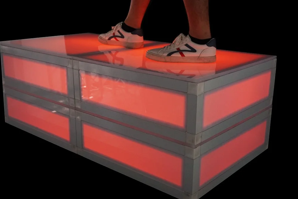 Led Stage Screen On A Riser Wedding Supplies Concert Party Stage LED Acrylic Platform Riser Section ...