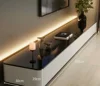 Starlight black glass and white cabinets