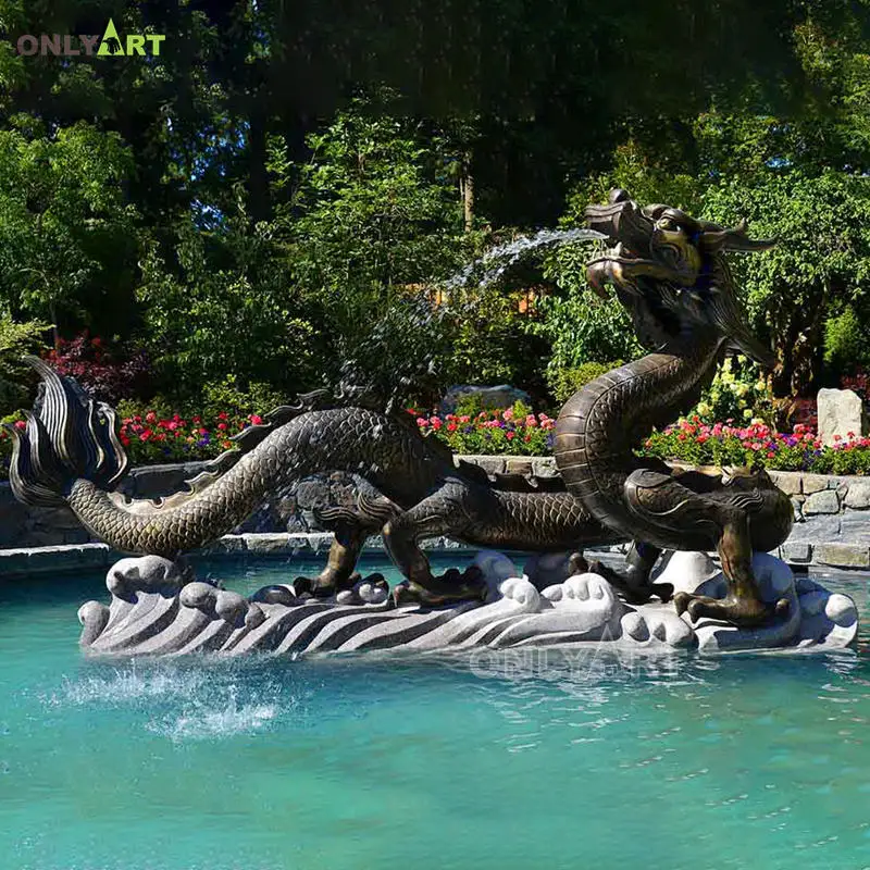 Public Landscape Dragon Water Fountain Garden Casting Copper Fengshui Outdoor Fountain Buy
