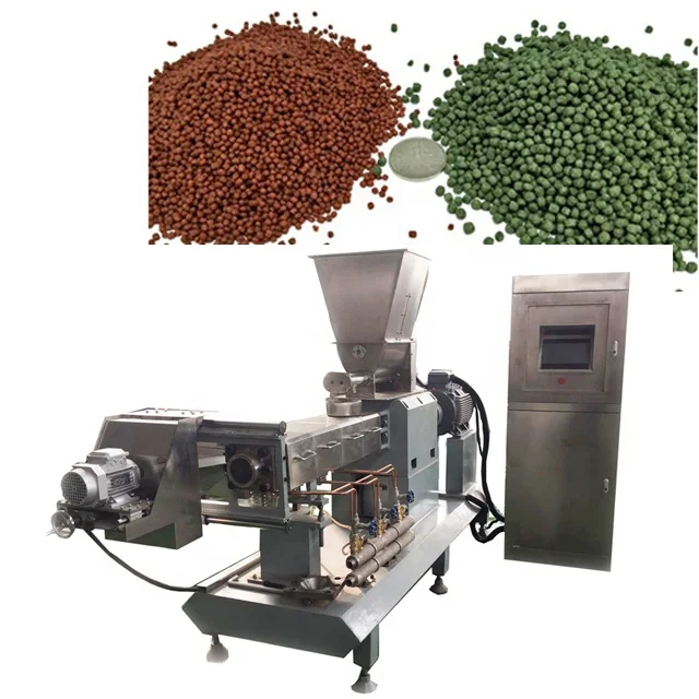 2 Tons Per Hour Floating Fish Feed Production Line Pellet Extruder Machine