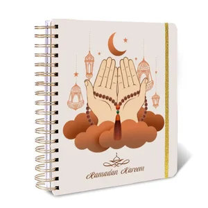 Wholesale Cheap Customised Ramadan Planner Inspirational A5 Self Care Notebook Spiral Stationary Journal Muslim Islamic Gift