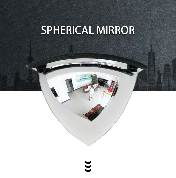 Quarter Dome Mirror 90 Degree Multi Angle Shop Safe 90cm Indoor