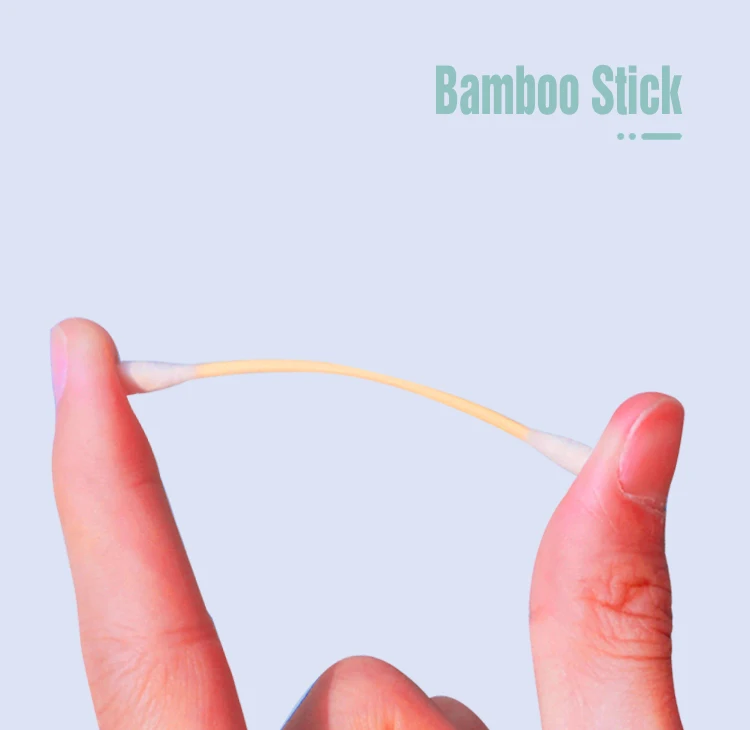 Бамбуковые впитывающие ватные палочки для чистки ушей