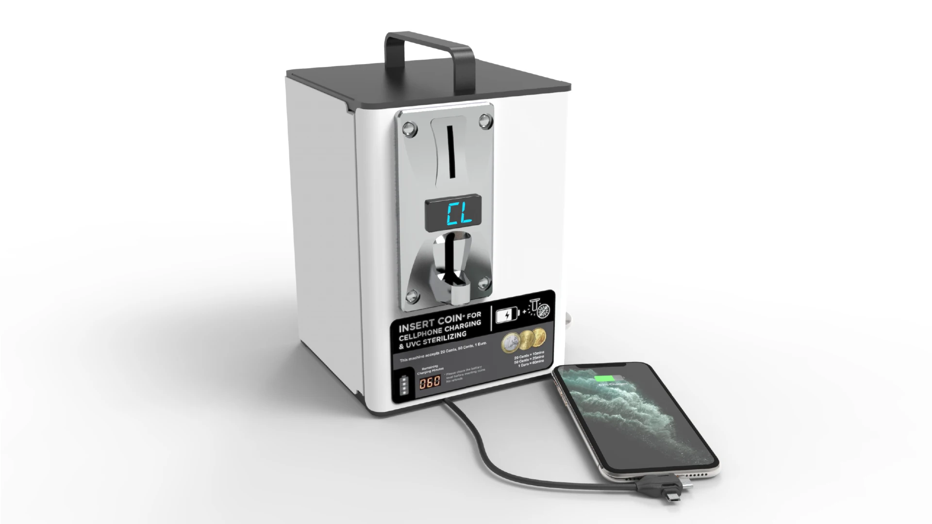 YOO Coin Operated Cell Phone Charger with 30,000mAh Battery - Y2 Power  Solutions