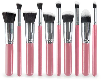 Best Selling 10pcs Synthetic Fiber Wholesale Makeup Brush Set