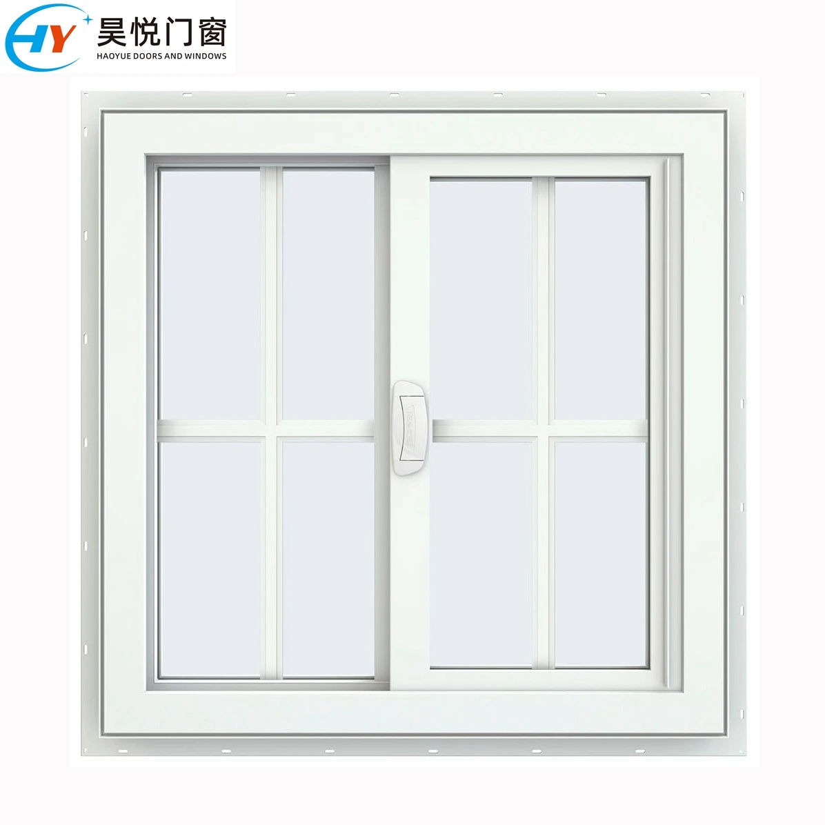 Customized Double-layer Glass Upvc/pvc Sliding Windows Soundproof Sliding Windows Vinyl Double-layer Glass Sliding Windows