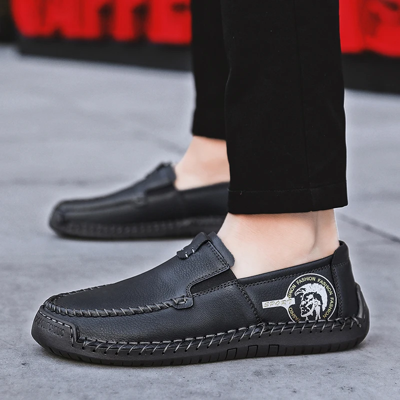 Brand New Fashion Men Loafers Men Leather Casual Shoes High Quality Adult Moccasins Men Driving Shoes Male
