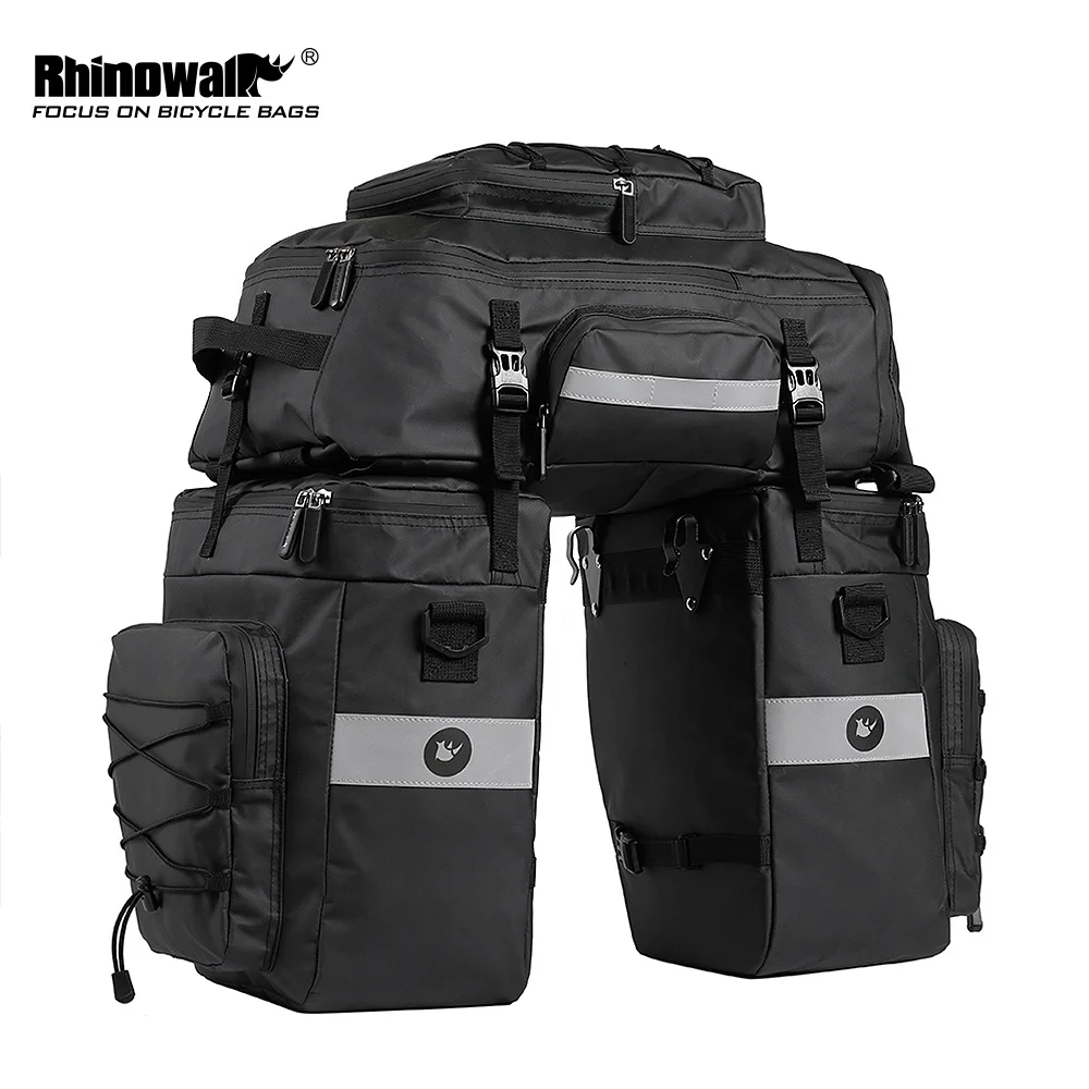 Rhinowalk 3 in 1 Multifunctional Cycling Bicycle Pannier Bag Bike 65L Waterproof Bicycle Cargo Bag