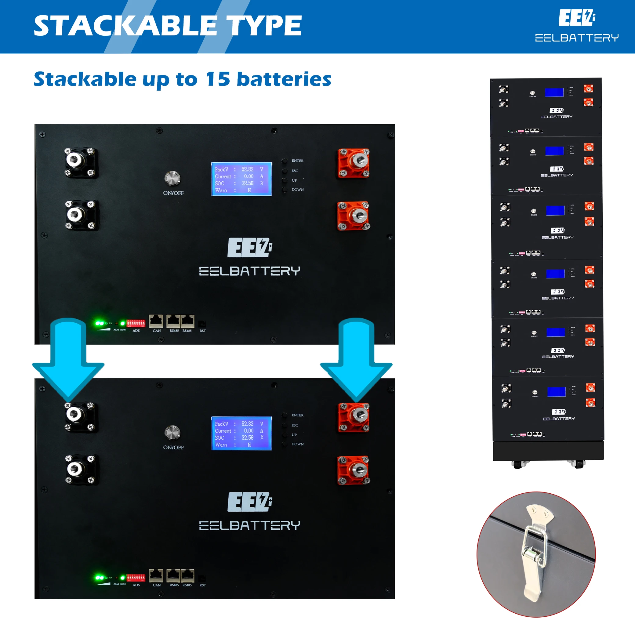 Eel Lifepo4 Box 48v 16s 230ah 280ah 302ah 304ah With Seplos Bms And ...
