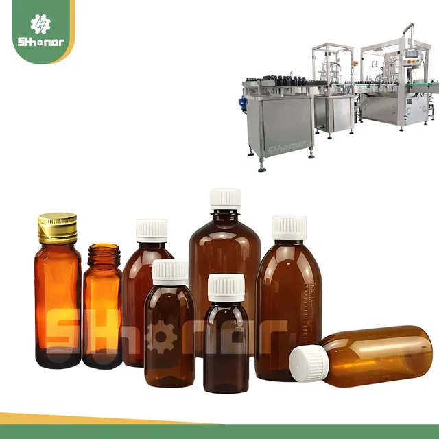 Factory Custom Syrup Production Line 10ml Oral Liquid Vial Oral Liquid Filling Machine