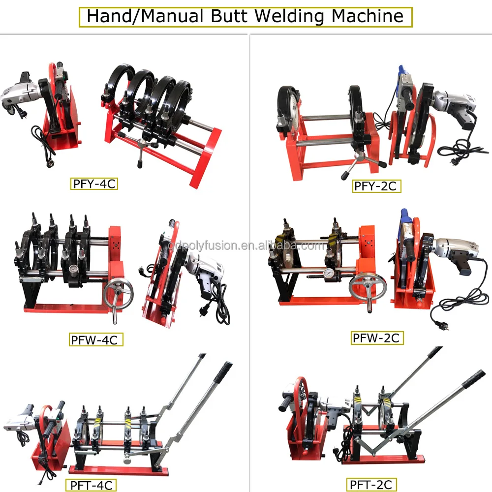 Manual Hdpe Pipe Jointing Machine Hdpe Butt Fusion Welding Machine