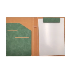 Custom A4 PU Leather Presentation File Folder with Personalized Logo for Efficient Document Filing