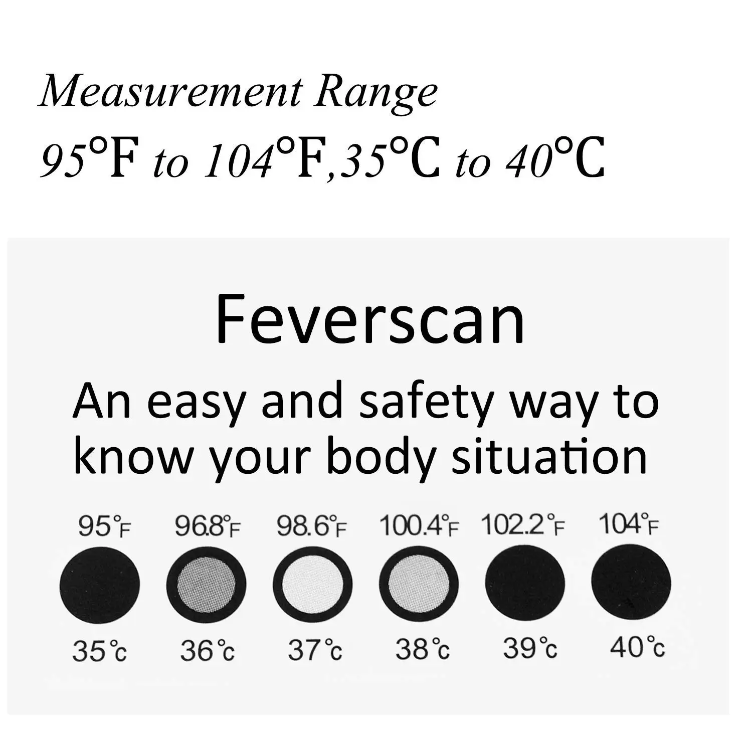 travel-sized & reusable forehead thermometer strips