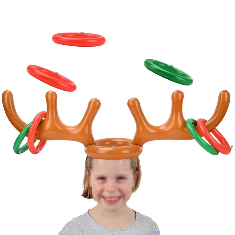 inflatable reindeer antler hat