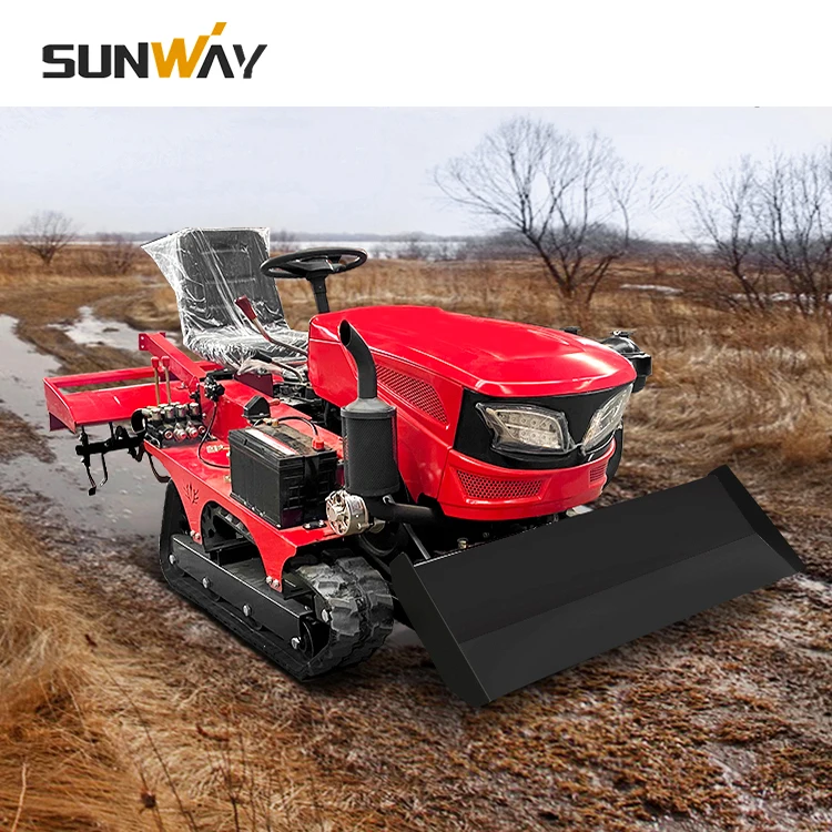 China 30 in 1 Multifucitonal Mini Farm Crawler Tractor With Tiller Rotavator Price in Philippines