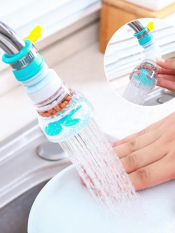 360 Degree Adjustable Faucet Extender Kitchen Faucet Water Saving Filter Shower Water Tap Gadget