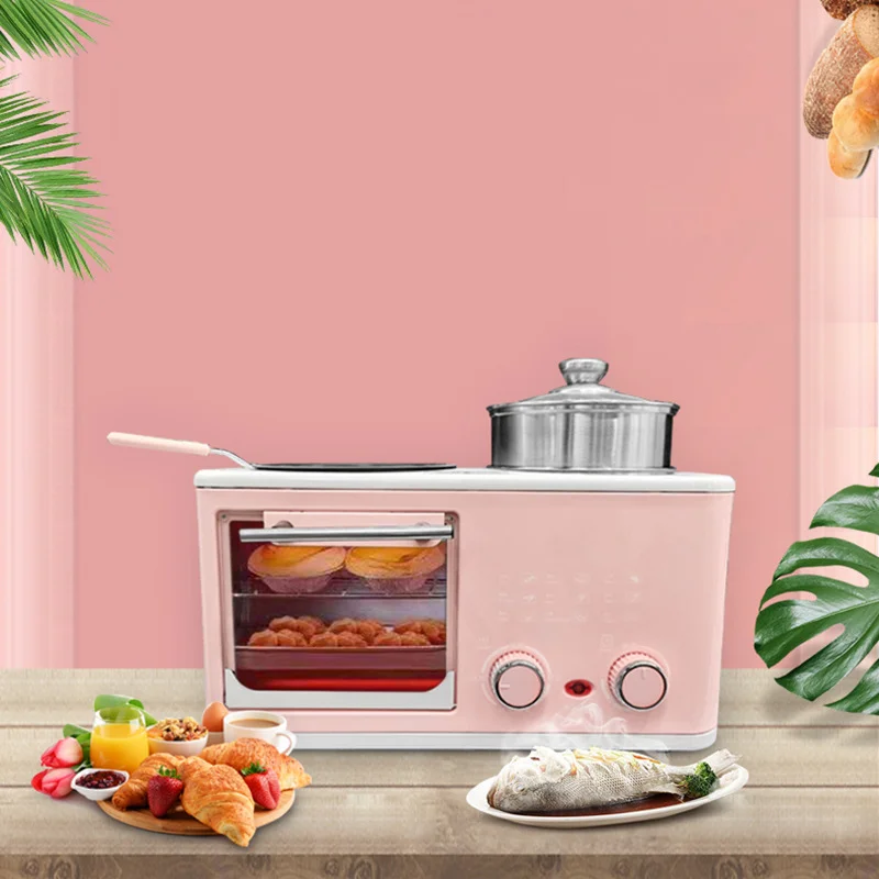 High Quality household 8L oven 1L Pot multifunction 4 in 1 breakfast maker Machine