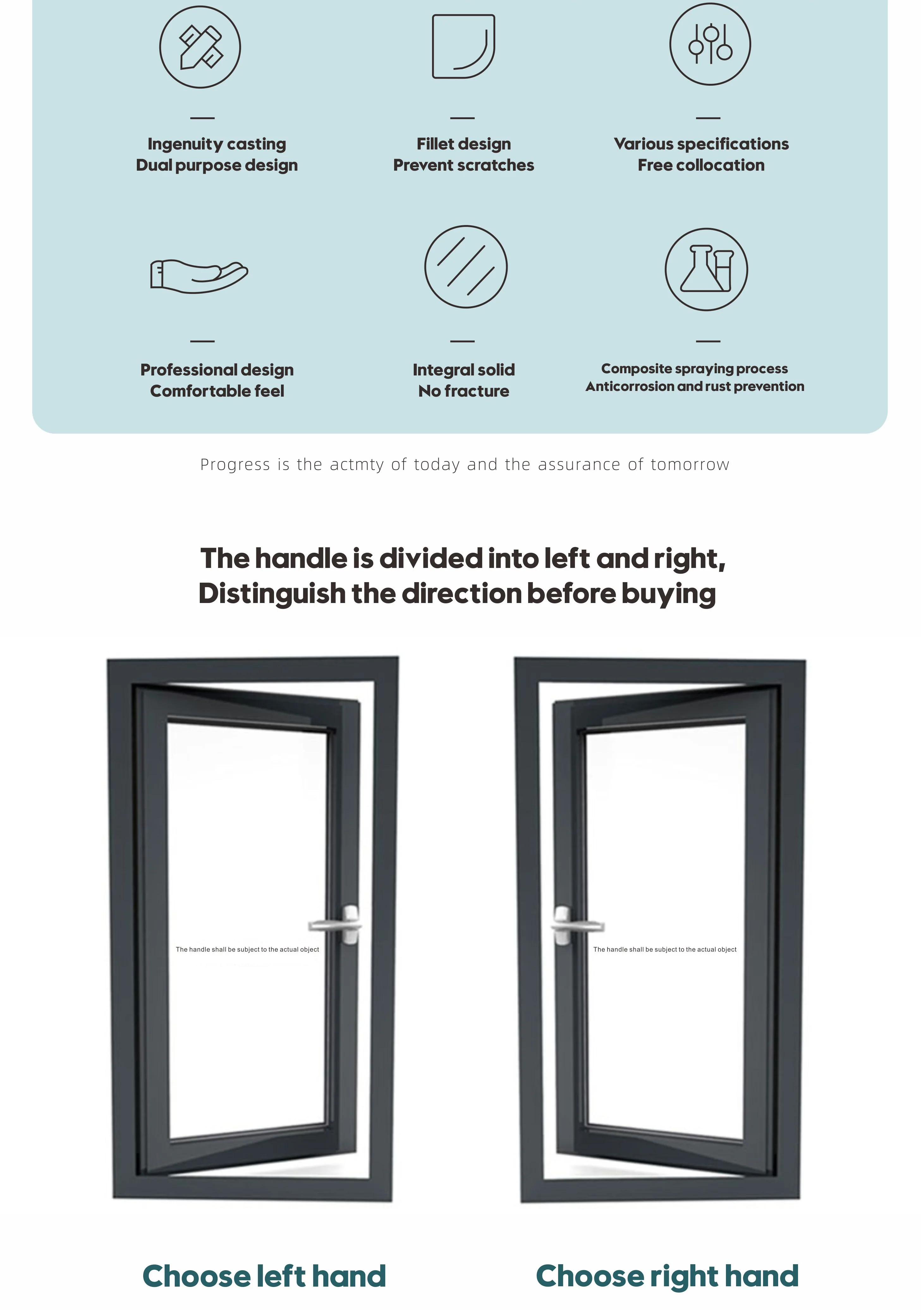 Window Handle Customized Aluminum Window Accessory manufacture