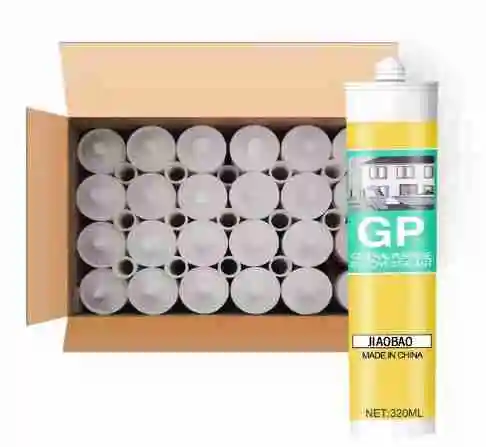 330gPorcelain White Transparent Glass Glue Door and Window Sealant Waterproof Mildew Resistant Quick Drying Glass Glue