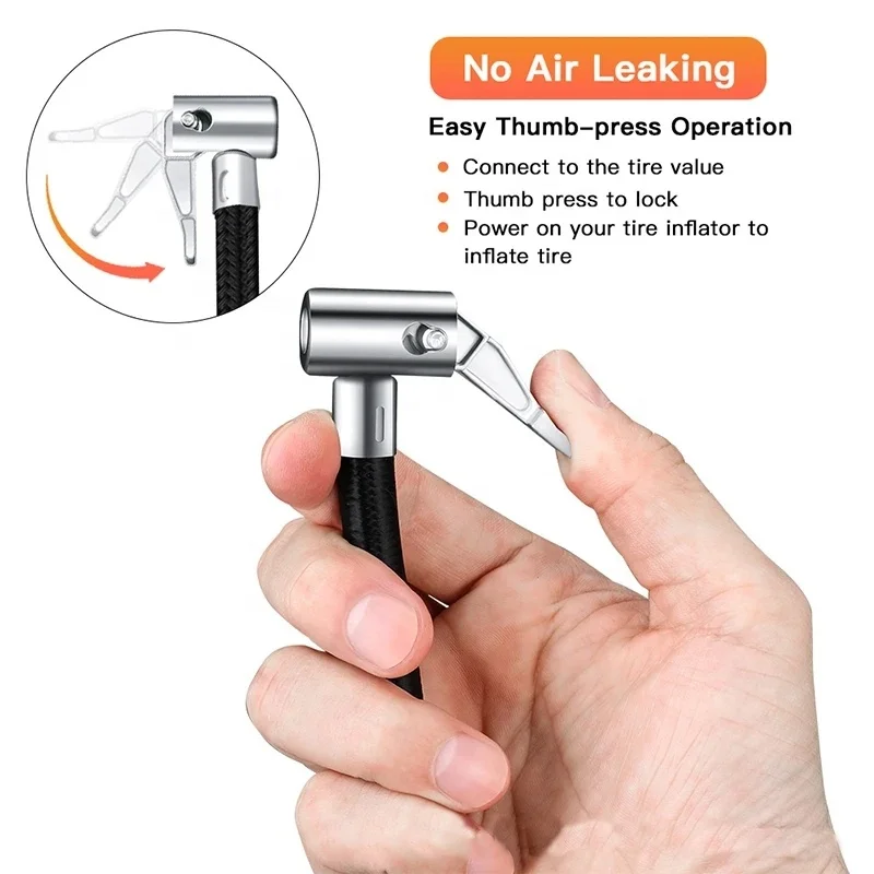 Адаптер для шланга накачивания шин переходник накручивания винтов фиксации при подключении запорный патрон